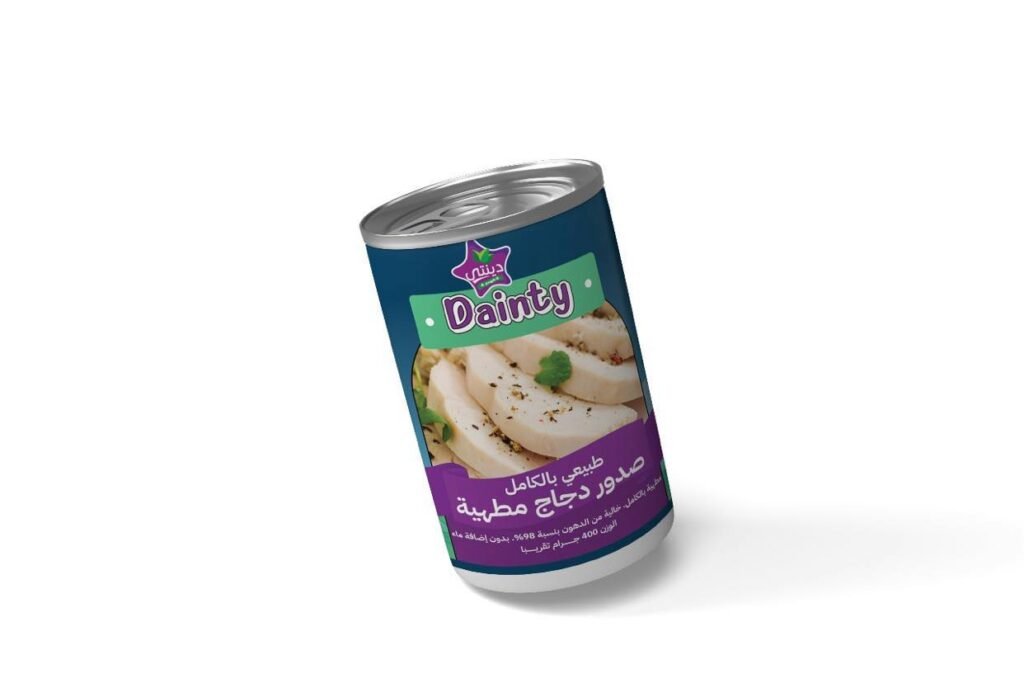 Chicken breast slices with cream sauce